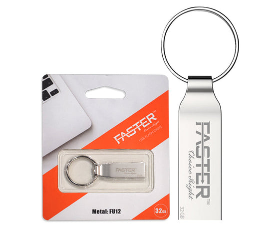FASTER FU-12 Metal 2.0 USB Memory Drive 8-128 GB