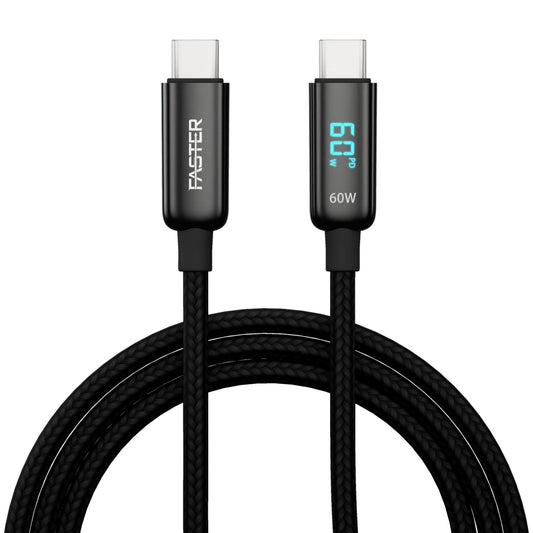 FASTER 60W USB-C To USB-C DIGITAL DATA CABLE