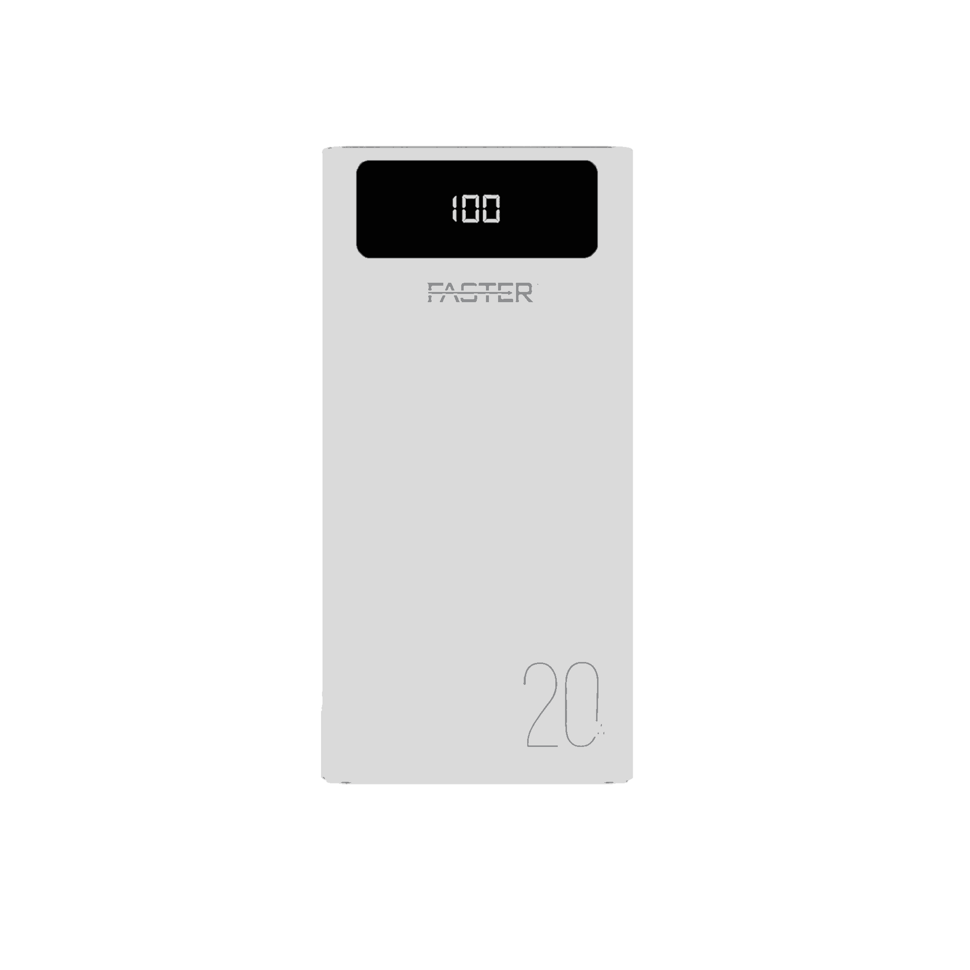 FASTER S20 PD-20W Qualcomm Quick Charge 3.0 Power Bank 20000 mAh with Digital Display