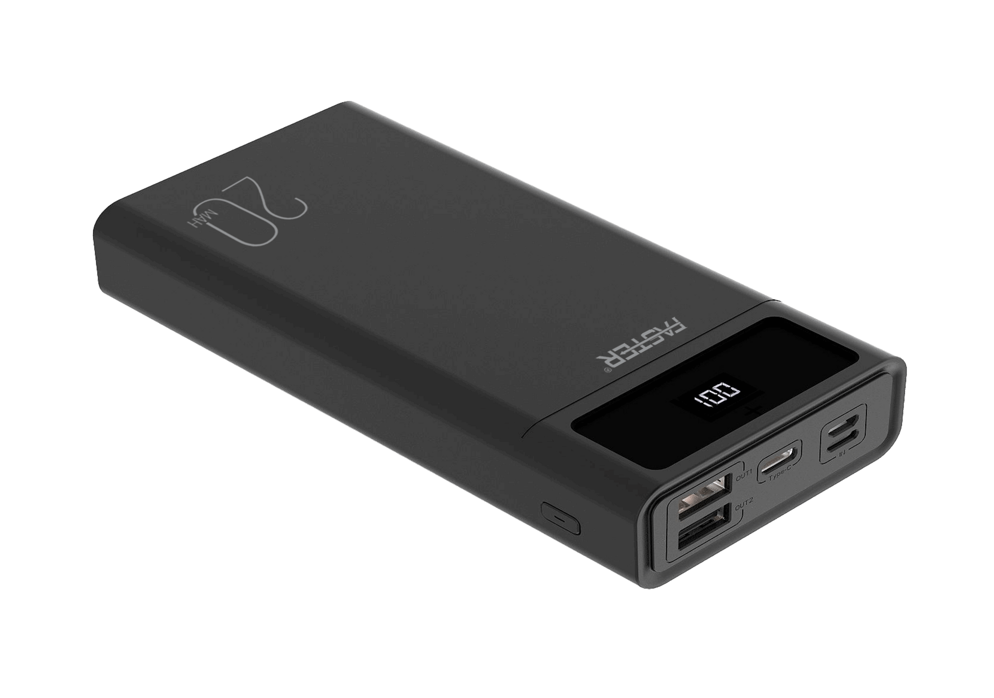 FASTER S20 PD-20W Qualcomm Quick Charge 3.0 Power Bank 20000 mAh with Digital Display