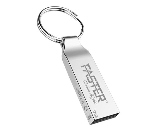 FASTER FU-12 Metal 2.0 USB Memory Drive 8-128 GB