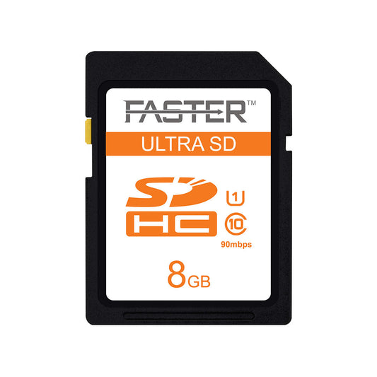 FASTER 90 mbps Class 10 SDHC Card for Enhanced Pictures and Complete HD Videos 8-128 GB